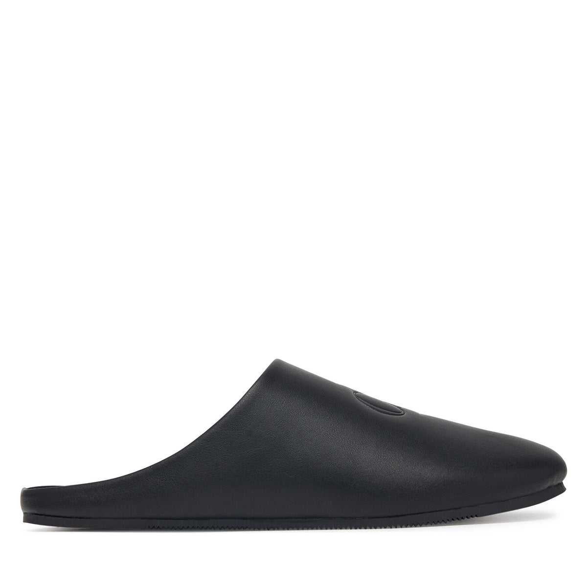 Calvin Klein Пантофи Home Slipper Mule Lth HM0HM02279 Черен