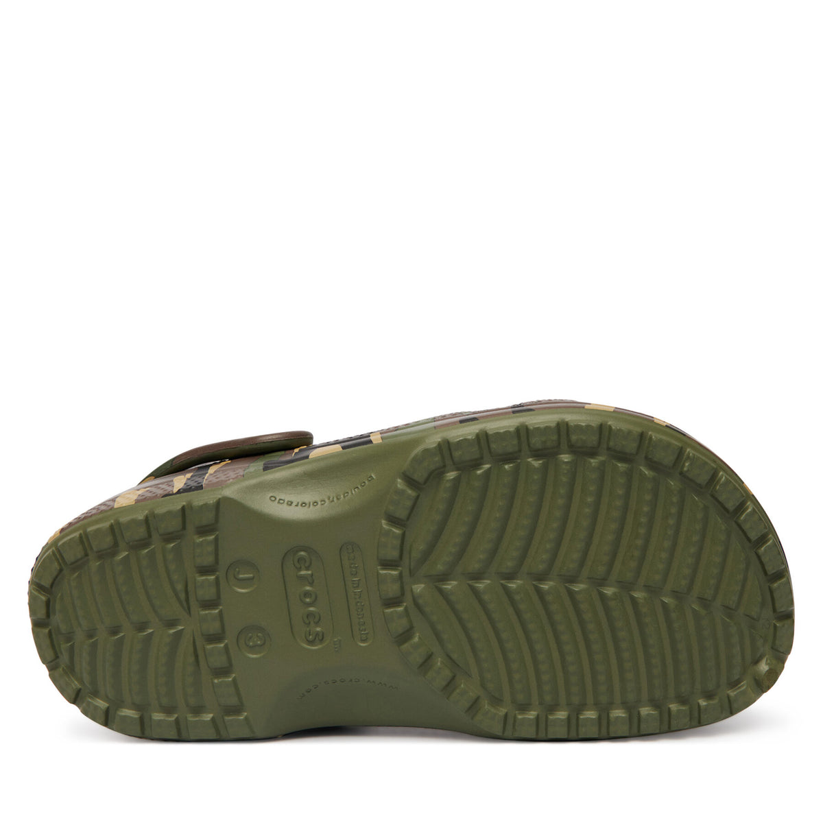 Crocs Чехли Classic Camouflage Clog 211879 Зелен