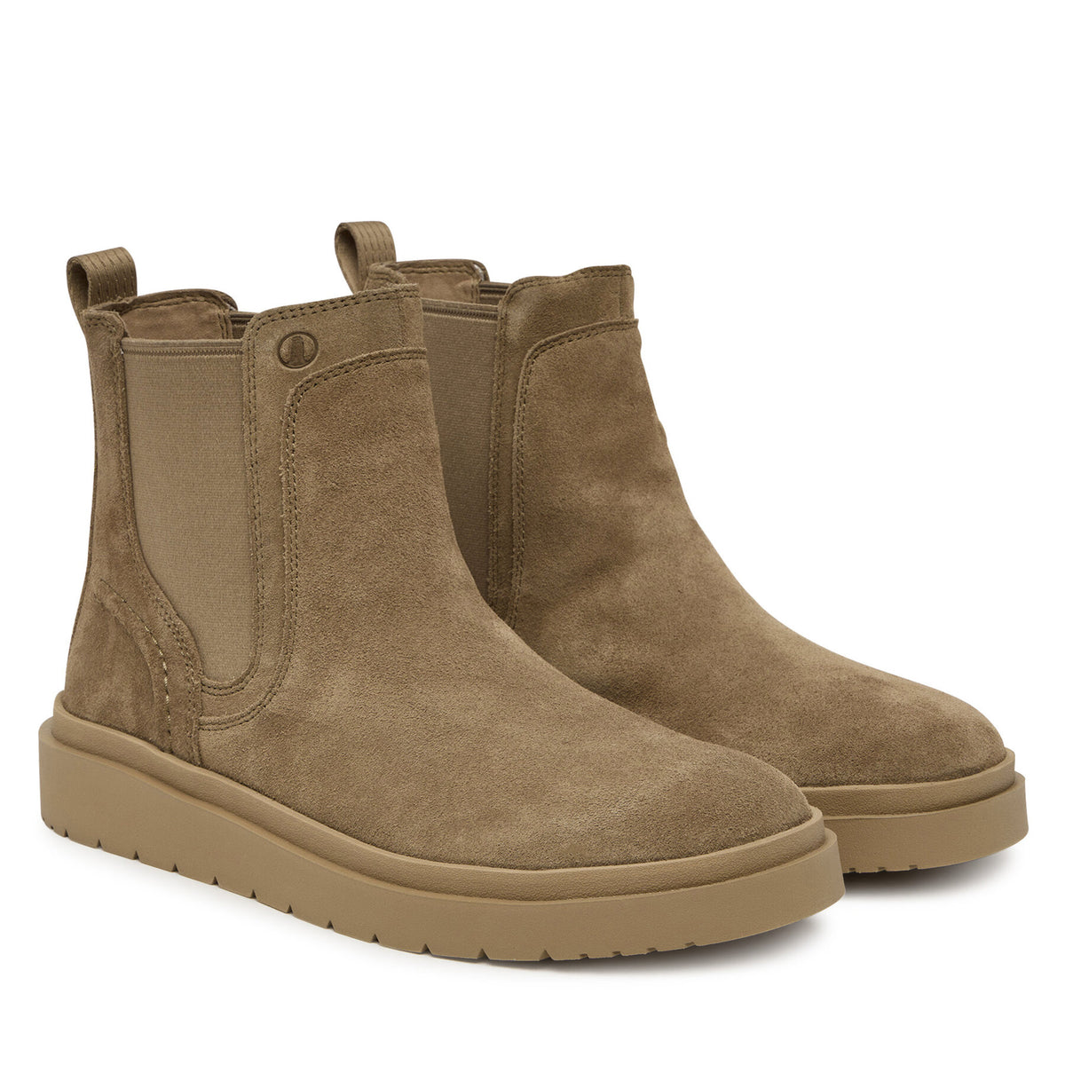 Clarks Боти тип челси Polden Easy 26183407 Светлокафяв