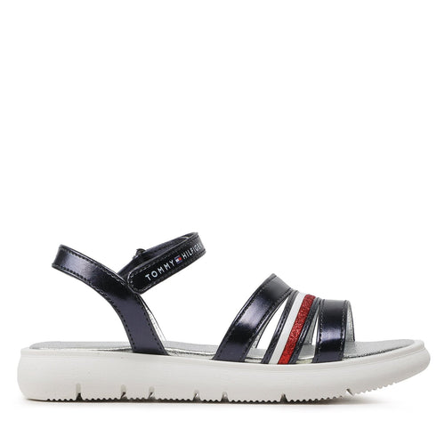 Tommy Hilfiger Сандали Stripes Velcro T4A2-32771-1372 M Тъмносин