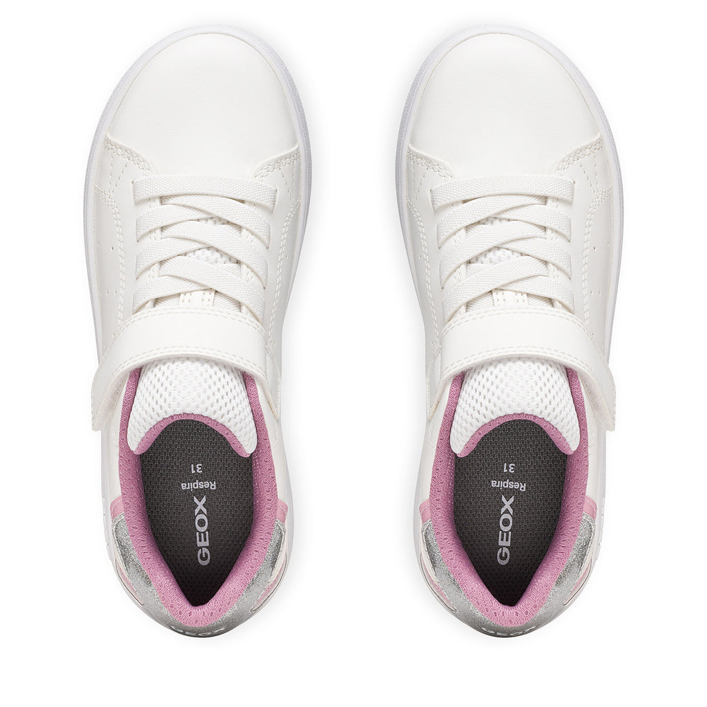 Geox Сникърси J Eclyper Girl J36LRA 0BCKC C1Z8Z M Бял