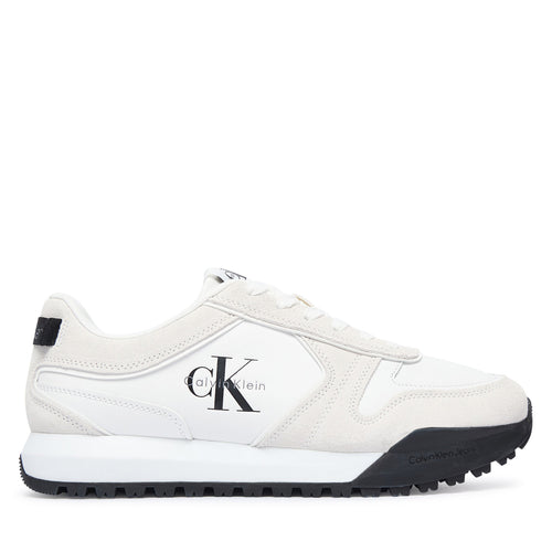 Calvin Klein Сникърси Toothy Runner Irregular Lines YM0YM01461 Кремав