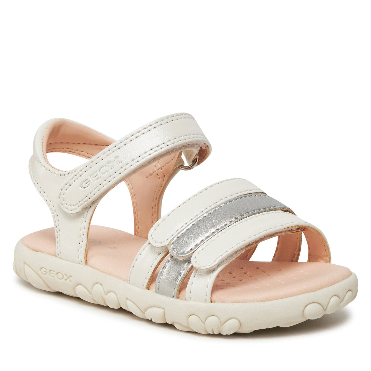 Geox Сандали J Sandal Haiti Girl J458ZD 000NF C0459 M Бял