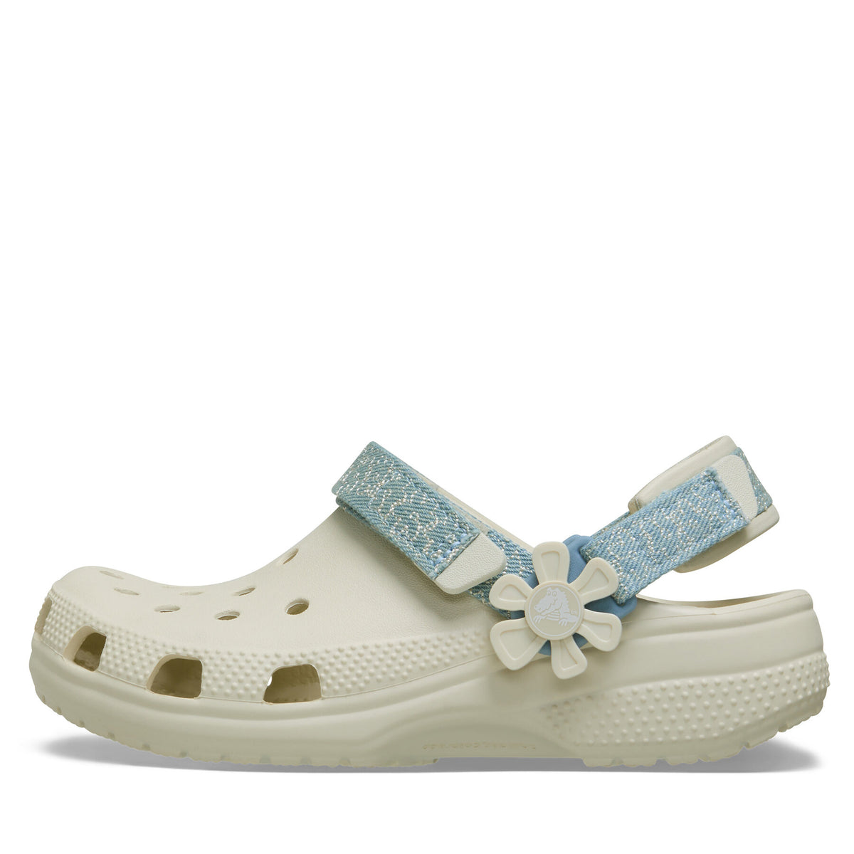 Crocs Чехли Clsc Dnm Flwr Adj BackstrapCgK 212511 Сив