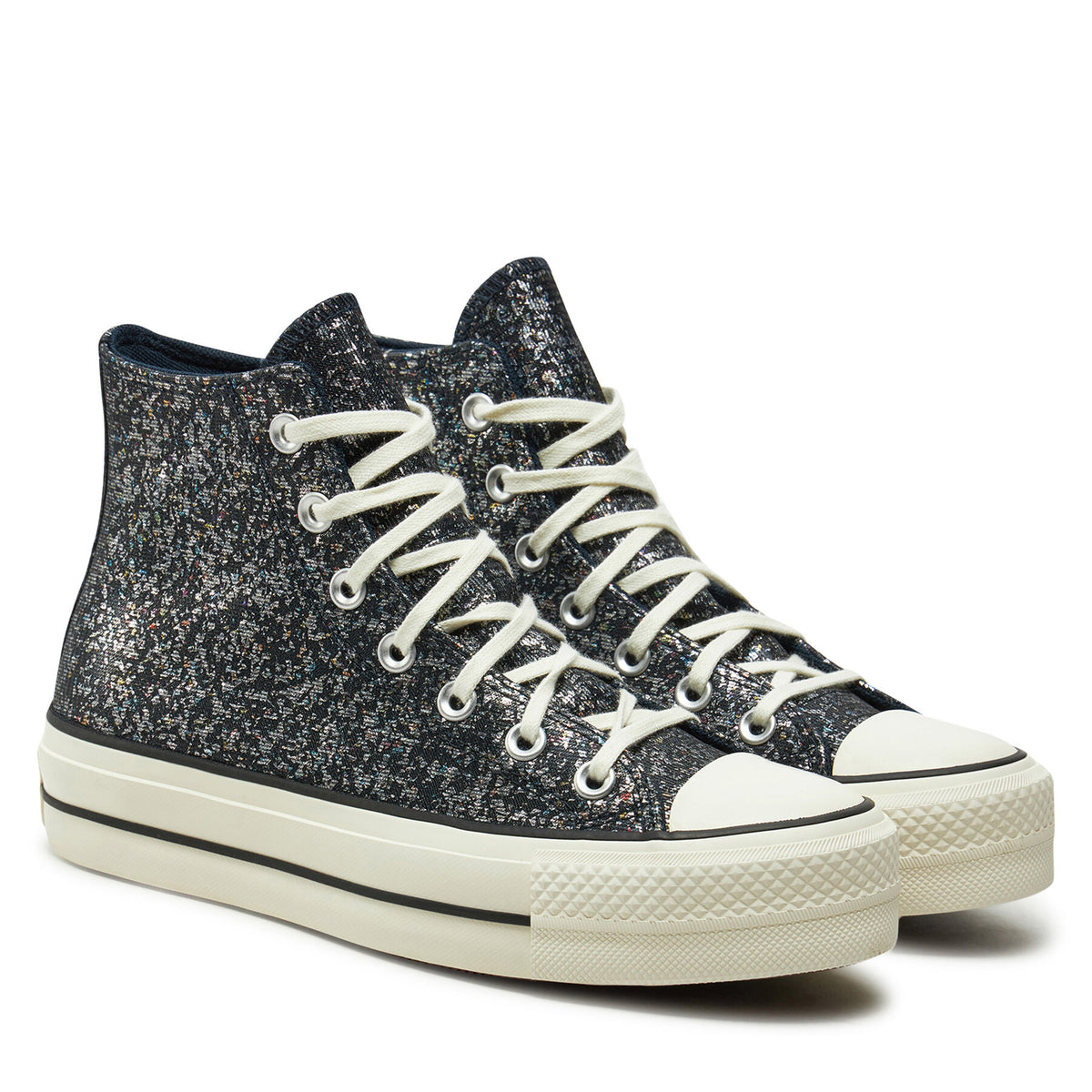 Converse Кецове Chuck Taylor All Star Lift Platform Glitter A09551C 401 Черен