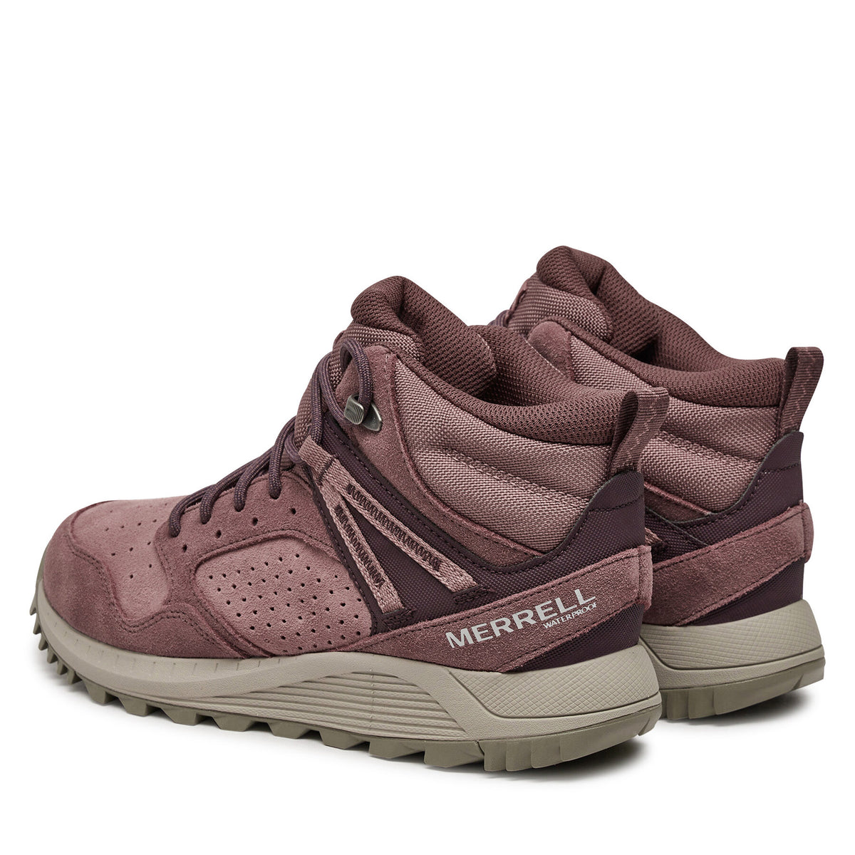 Merrell Туристически oбувки Wildwood Mid Ltr Wp J068104 Бордо
