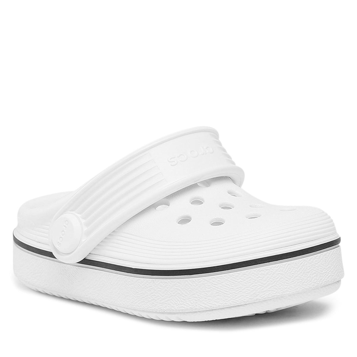Crocs Чехли Crocs Crocband Clean Clog T 208479 Бял