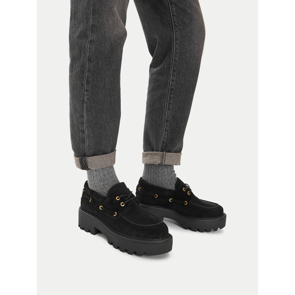 Badura лоуфъри с дебела подметка EO-AZALEA-8126-25 Черен