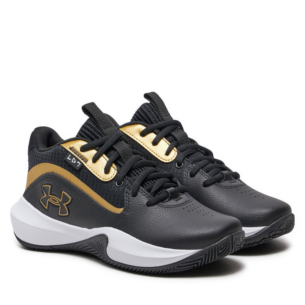 Under Armour Обувки за баскетбол Grade School UA Lockdown 7 3028513 Черен