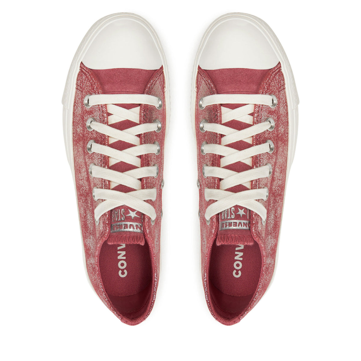 Converse Кецове Chuck Taylor All Star Lift Platform Suede Shimmer A11634C Розов