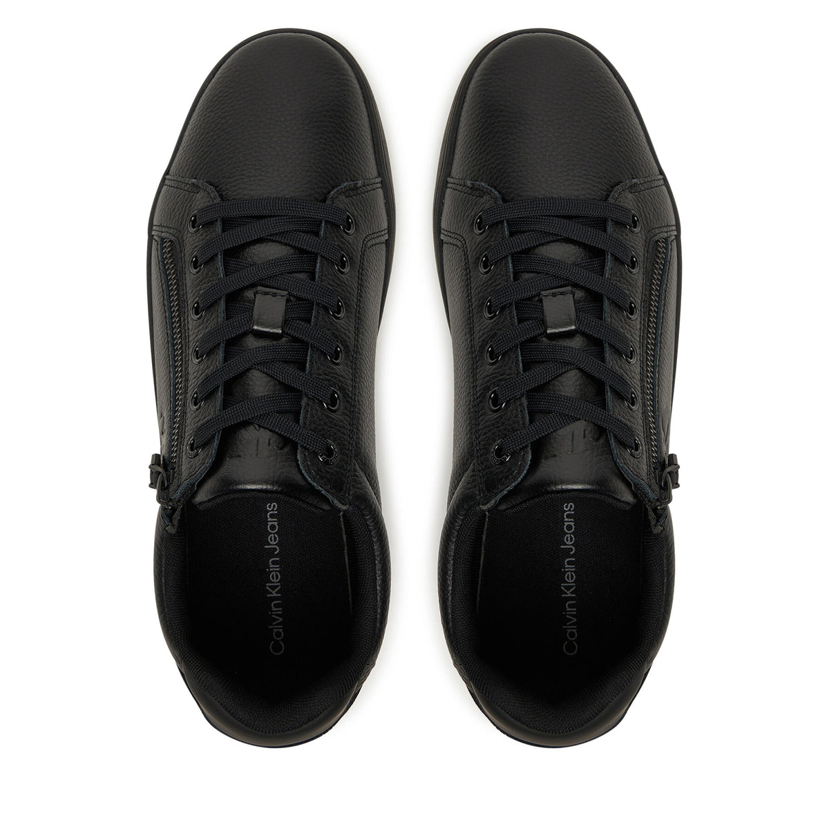 Calvin Klein Jeans Сникърси Classic Cupsole Zip Low In YM0YM01318 Черен