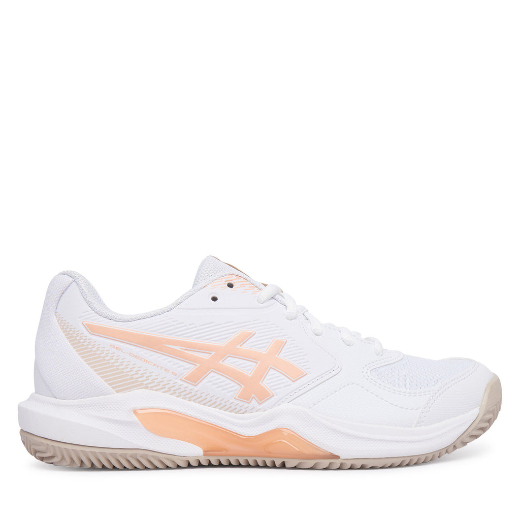 Asics Обувки за тенис Gel-Dedicate 9 Clay 1042A314 Бял
