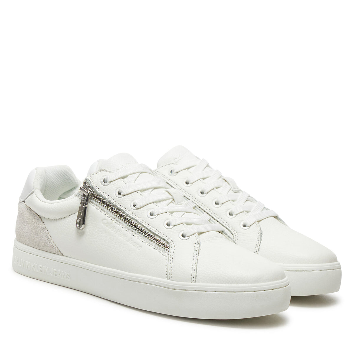 Calvin Klein Jeans Сникърси Classic Cupsole Zip Low In YM0YM01254 Бял