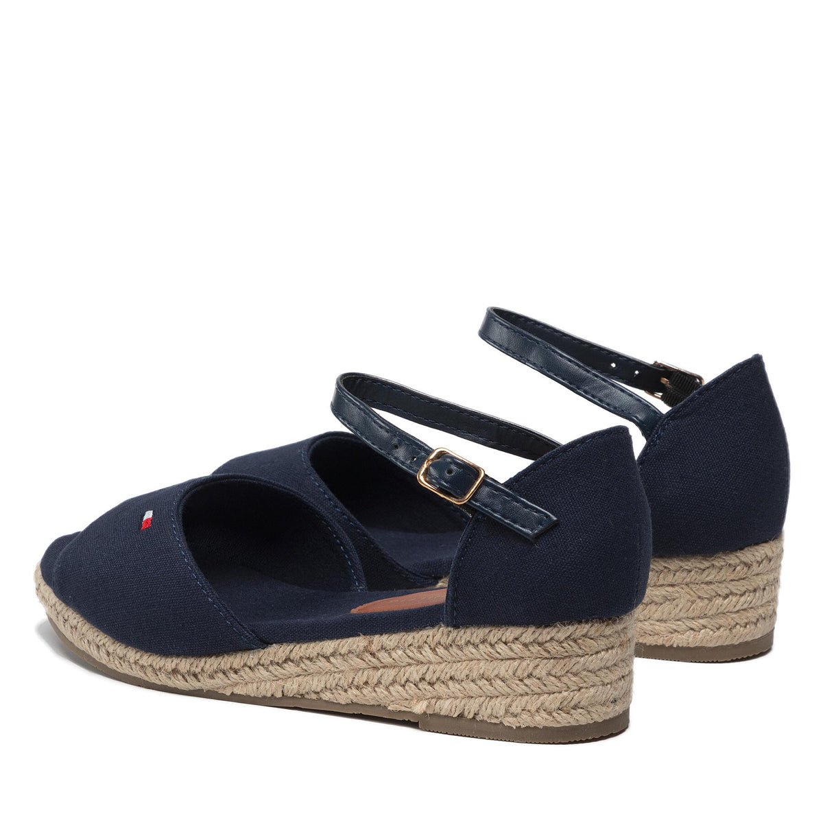 Tommy Hilfiger Еспадрили Rope Wedge Sandal T3A7-32185-0048 M Тъмносин