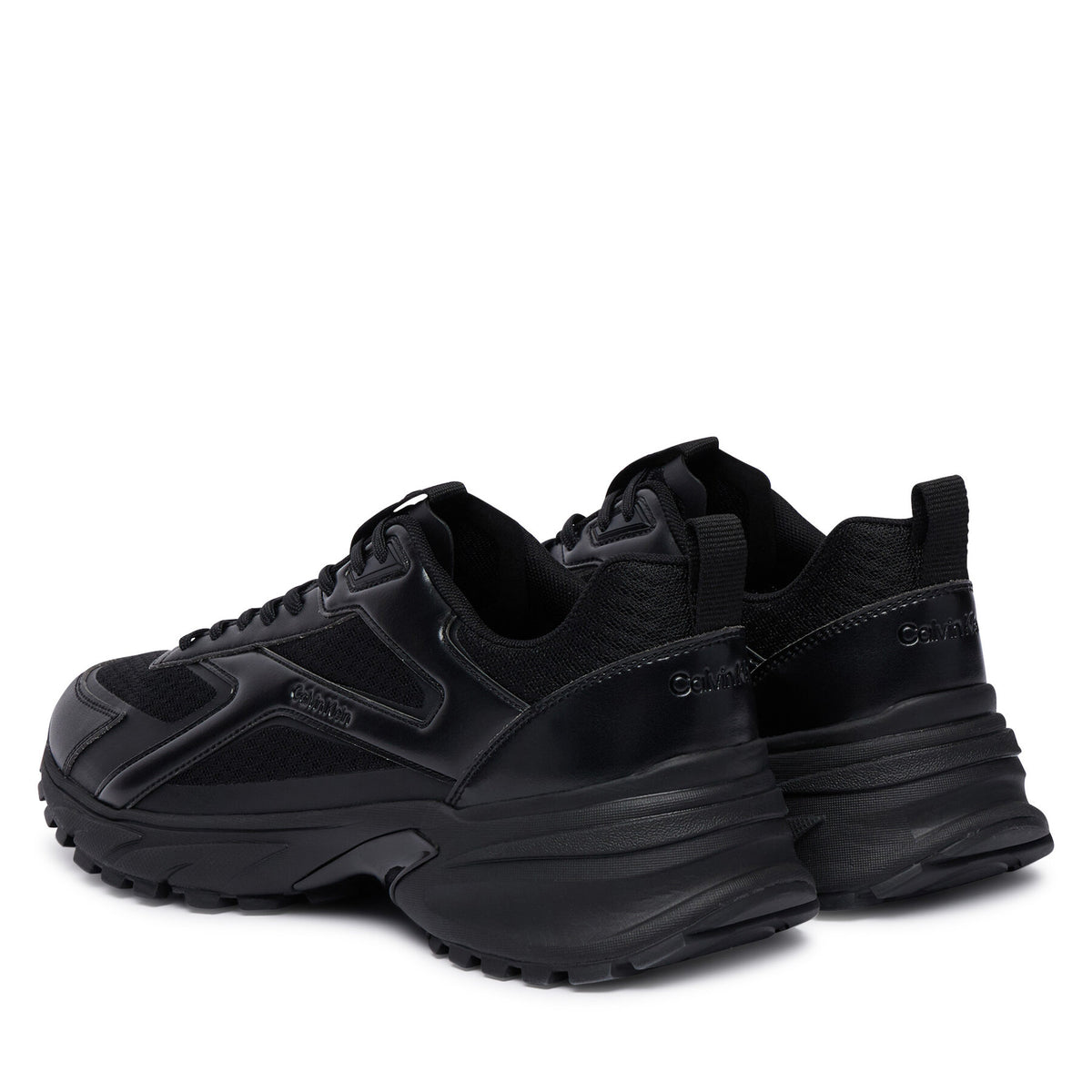 Calvin Klein Сникърси Hike Runner Ckstripe Met Mix Mat HM0HM02341 Черен
