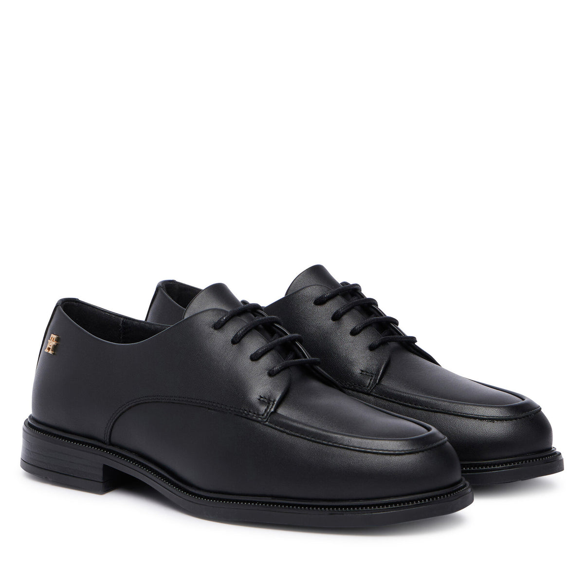 Tommy Hilfiger Обувки Classoc Leather Derby FW0FW09487 Черен