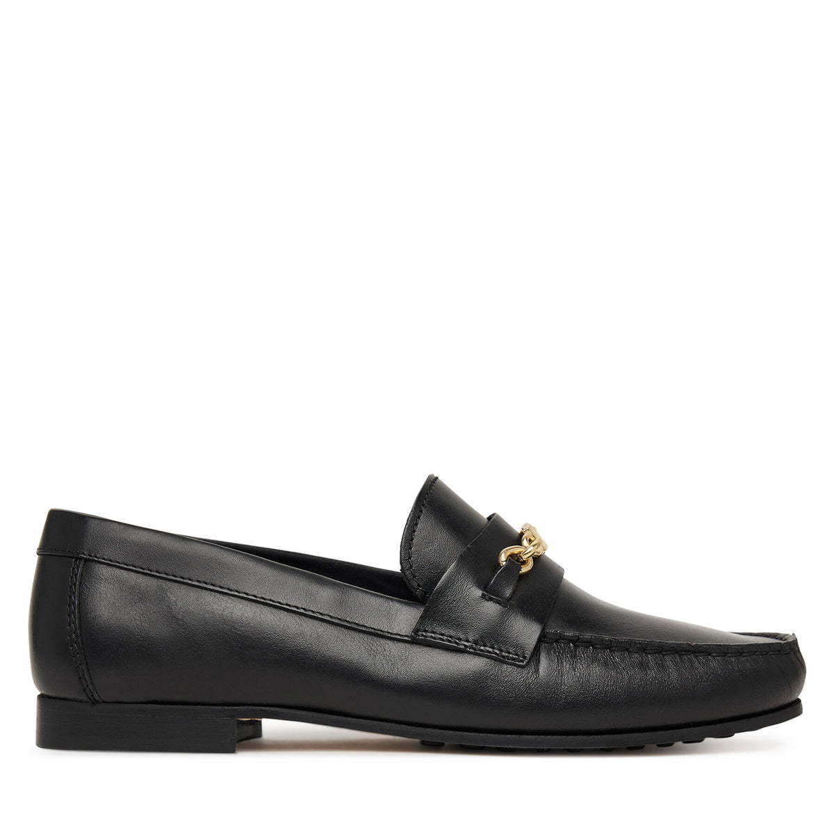 Tommy Hilfiger Лоуфъри Th Chain Leather Loafer FW0FW08956 Черен