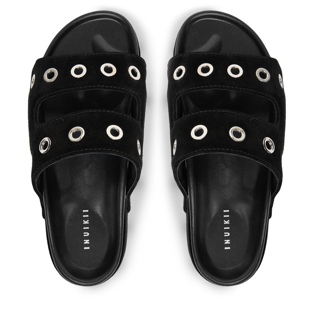 Inuikii Чехли Suede Studs 70103-153 Черен
