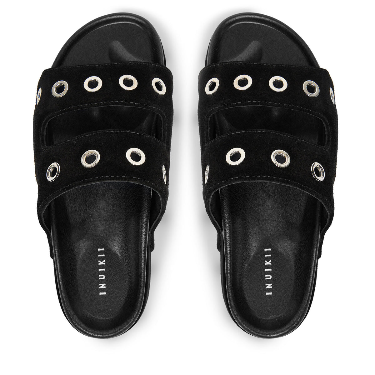 Inuikii Чехли Suede Studs 70103-153 Черен