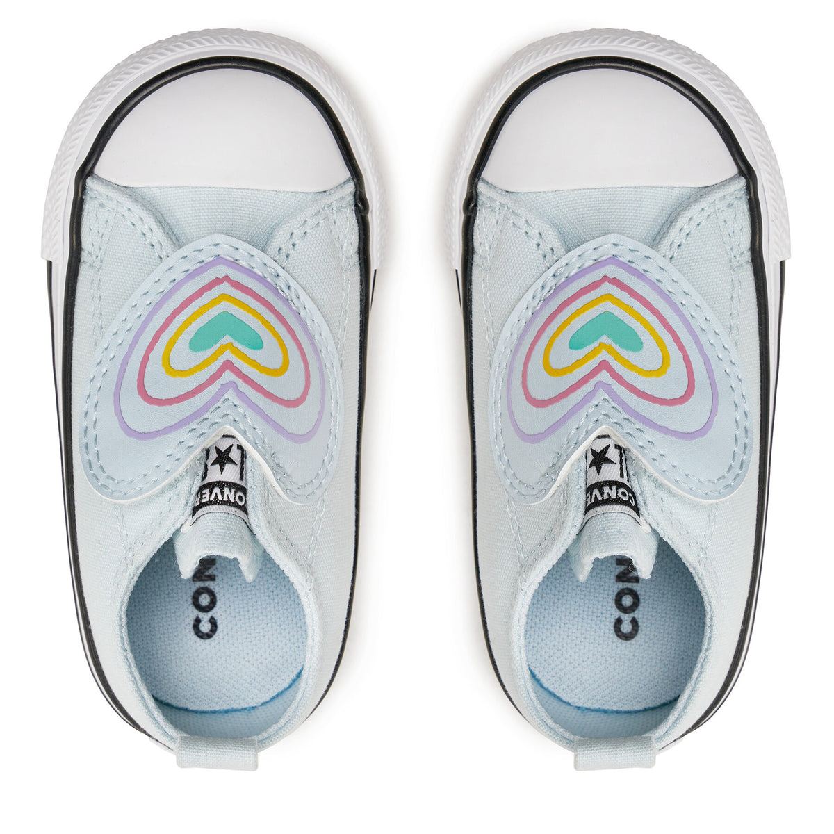 Converse Кецове Chuck Taylor All Star Heart Strap Easy-On A08380C Сив