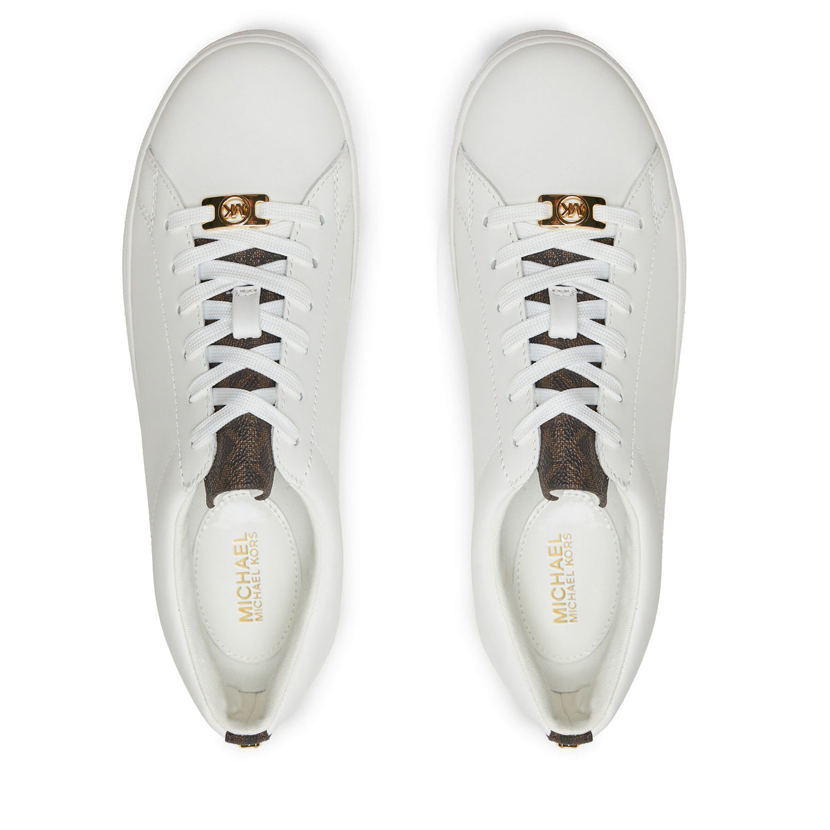 MICHAEL Michael Kors Сникърси Keaton Lace Up 43R4KTFS2L Бял