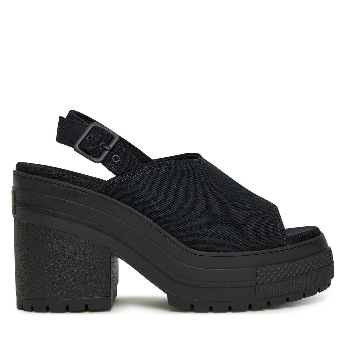 Converse Сандали Chuck 70 De Luxe Heel Sandal Platform A12567C Черен