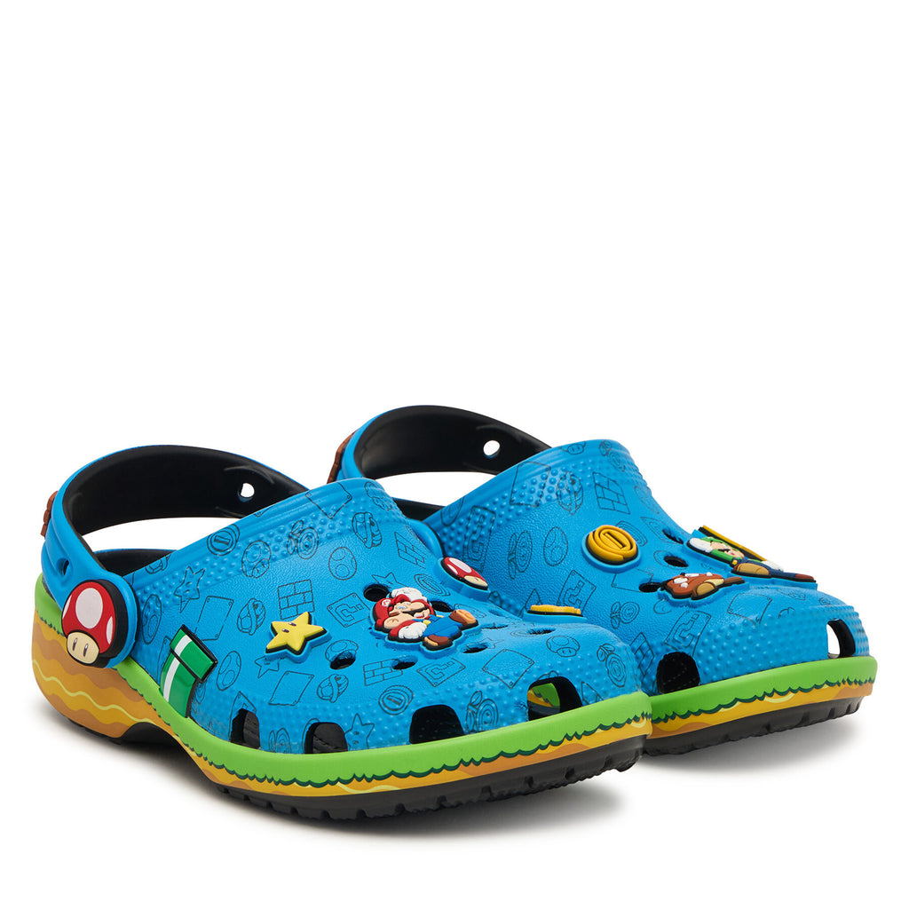 Crocs Чехли Super Mario Core Classic Clog Kids 212140 Цветен