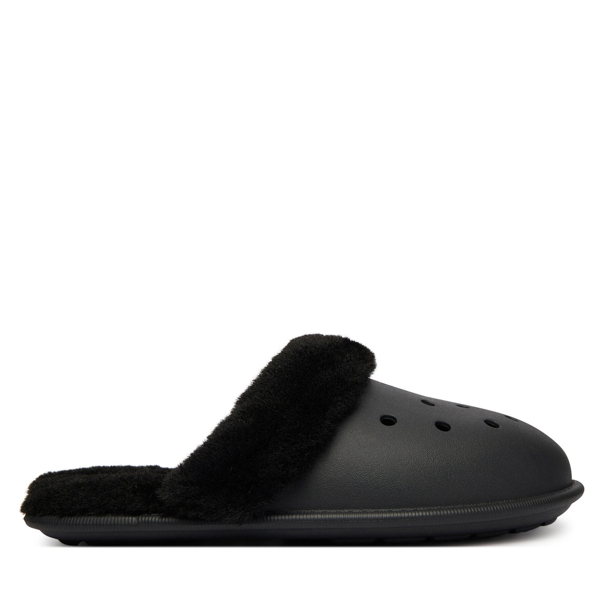Crocs Пантофи Classic Fuzz Scuff 212143 Черен