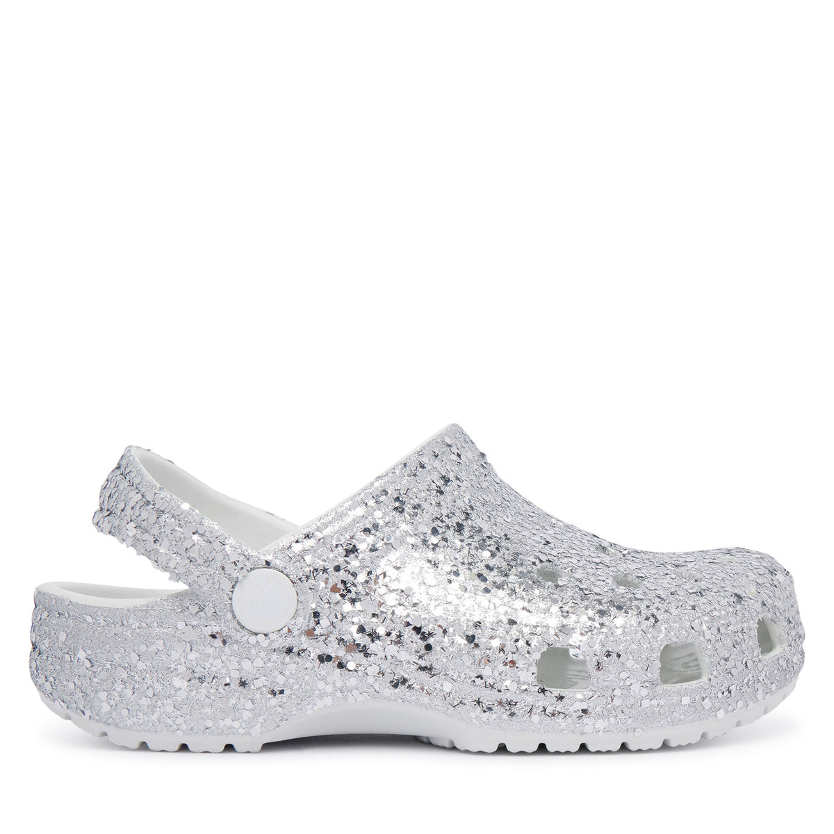 Crocs Чехли Classic Dazzle Glitter Clog K 213915 Сребрист
