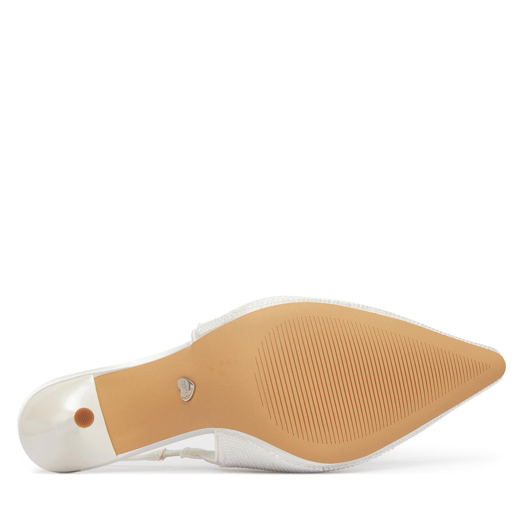 Aldo Обувки на ток Pearlescent 14296114 Бял