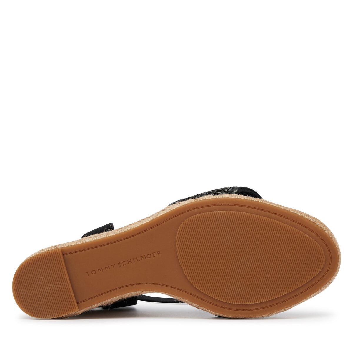 Tommy Hilfiger Еспадрили High Wedge Espad FW0FW09471 Черен
