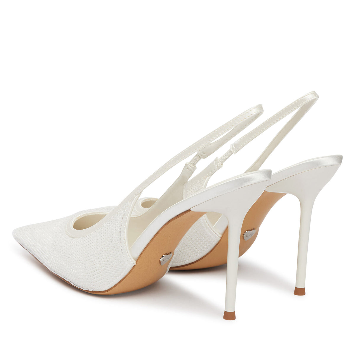 Aldo Обувки на ток Pearlescent 14296114 Бял
