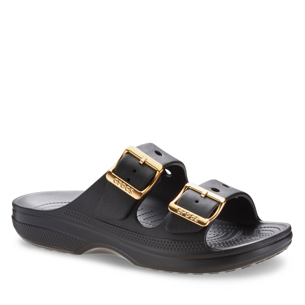 Crocs Чехли Saturday Sandal Metallic Buckle 213316 Черен