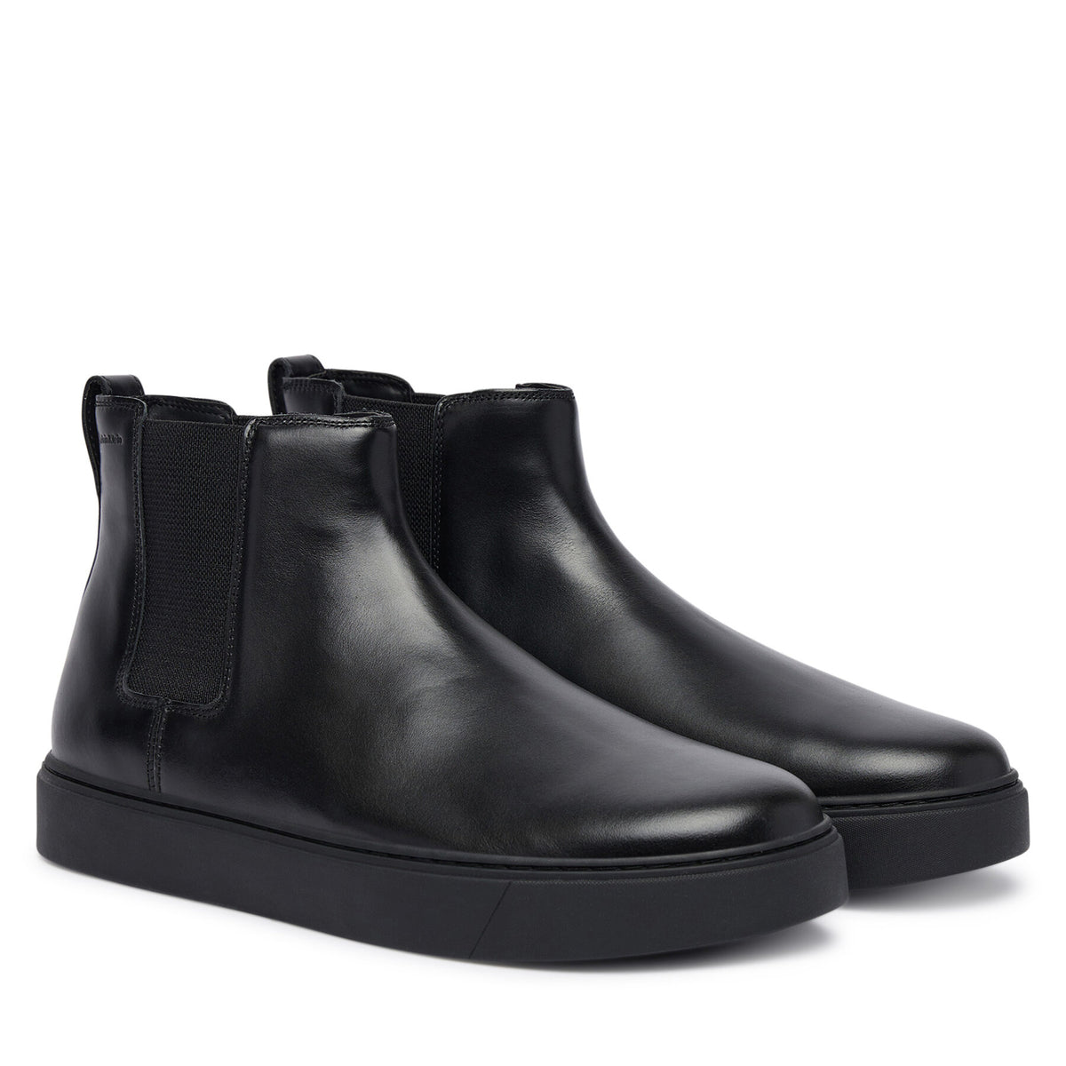 Calvin Klein Боти тип челси Hybrid Clean Chelsea Wax Lth HM0HM02253 Черен