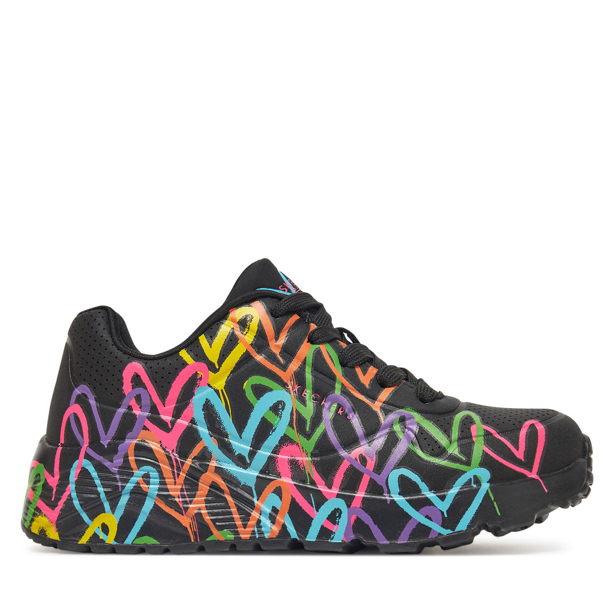 Skechers Сникърси Uno Lite-Spread The Love 314064L/BKMT Черен