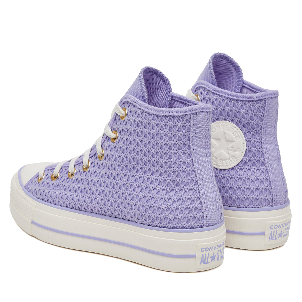 Converse Кецове Chuck Taylor All Star Lift Platform Knit Kadın Mor A13644C Виолетов