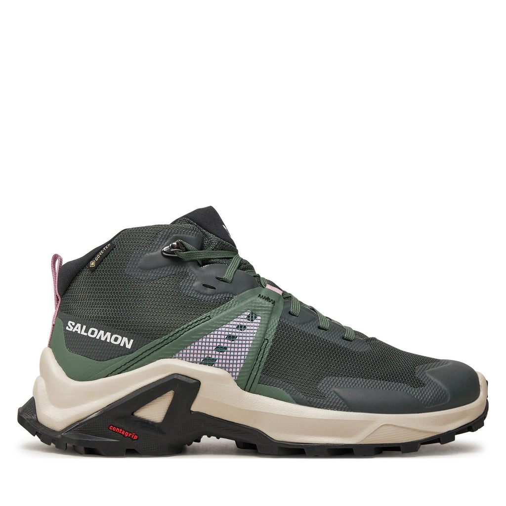 Salomon Туристически X Raise Mid Gore-Tex L47458100 Зелен