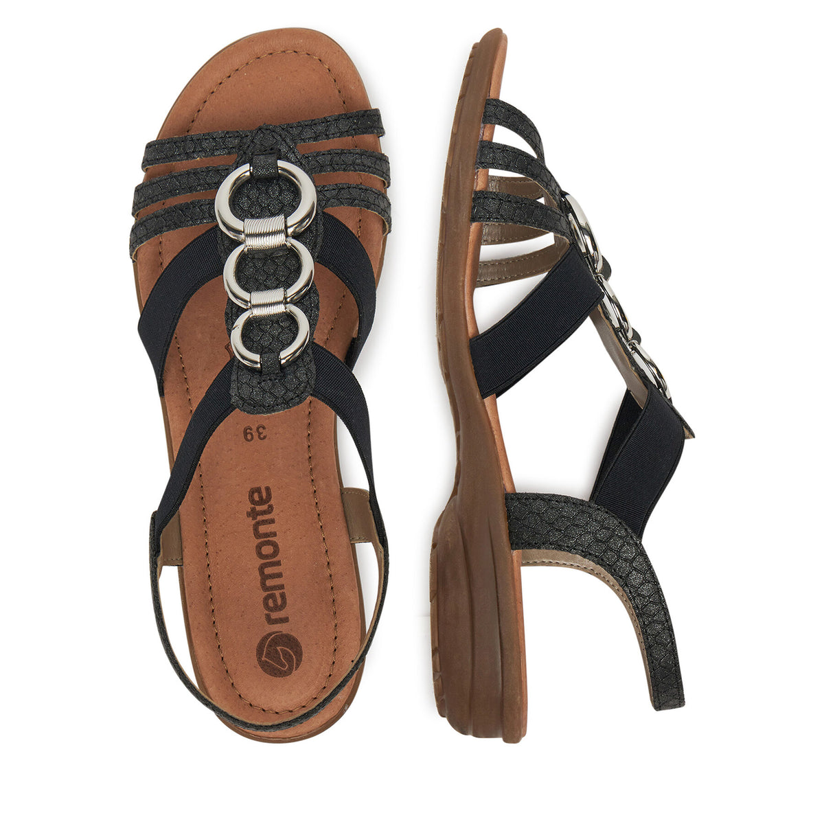 Remonte Сандали R3605-45 Черен