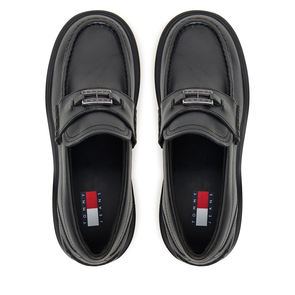 Tommy Jeans лоуфъри с дебела подметка Tjw Chunky Loafer EN0EN02789 Черен