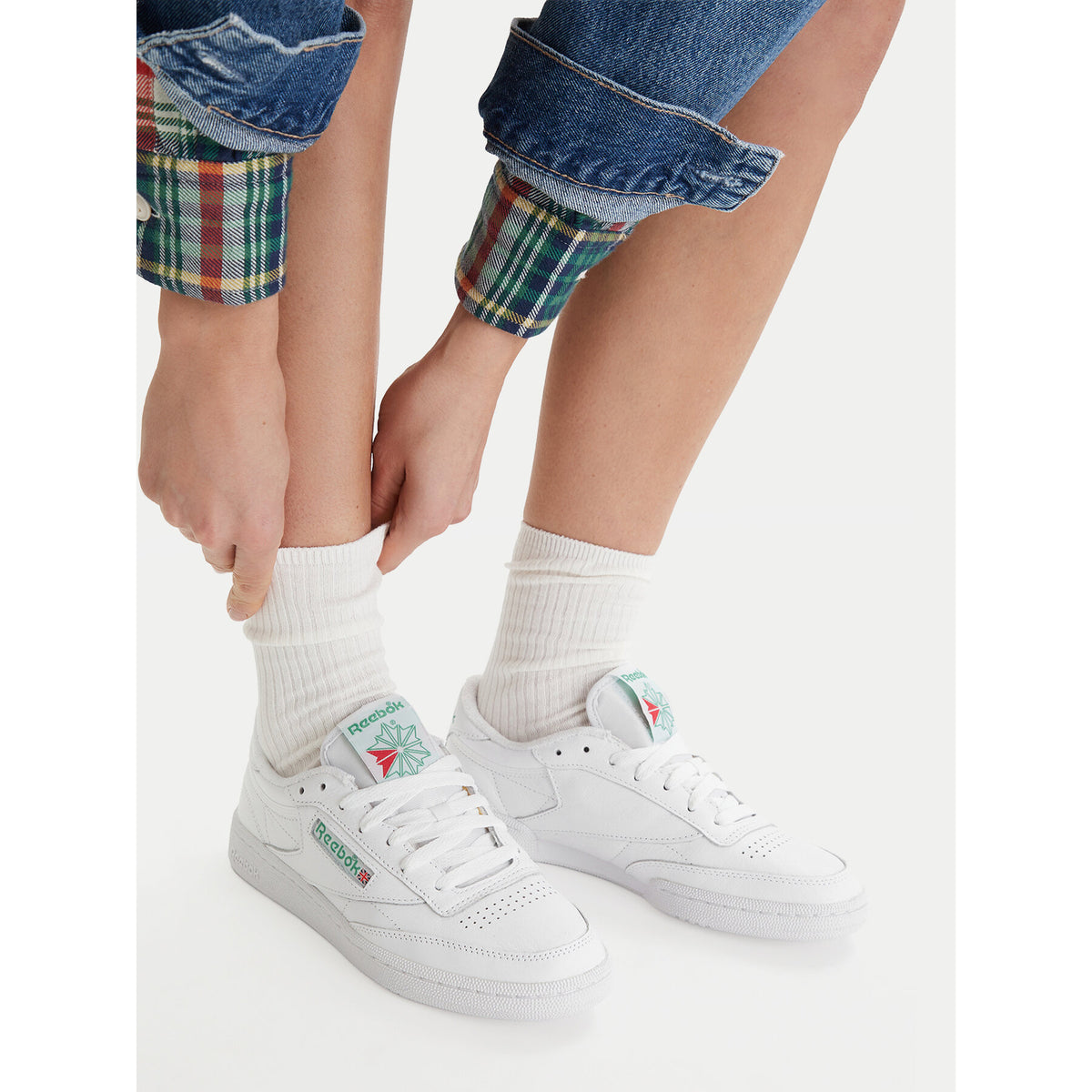 Reebok Сникърси EO-CLUB C 85 100033933 Бял