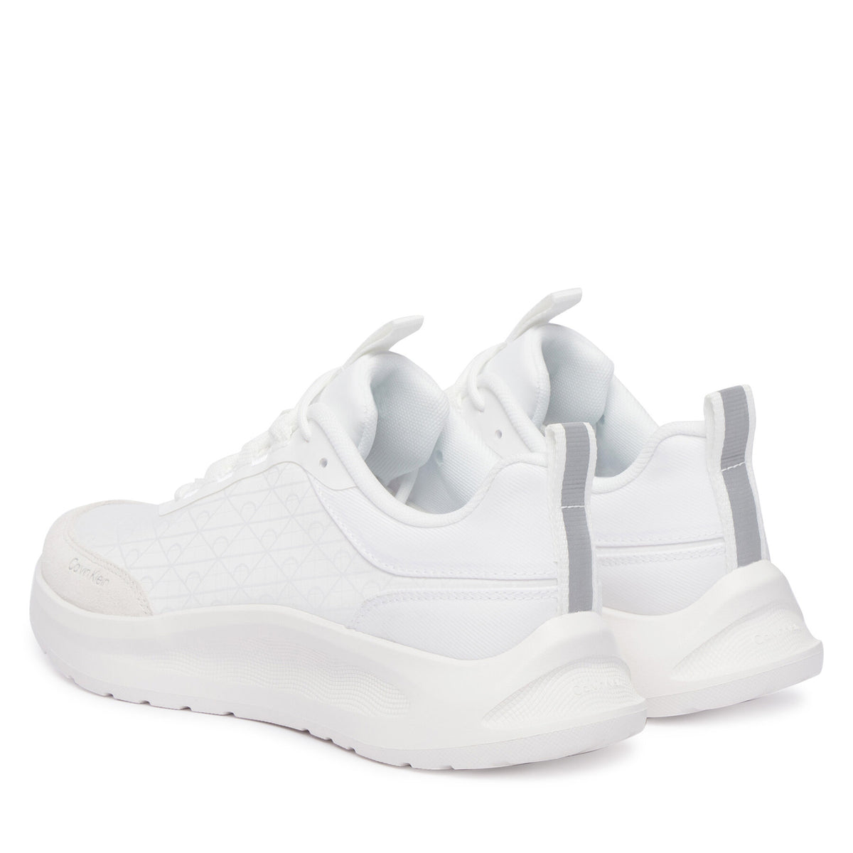 Calvin Klein Сникърси Light Eva Runn Laceup Aop HW0HW03292 Бял