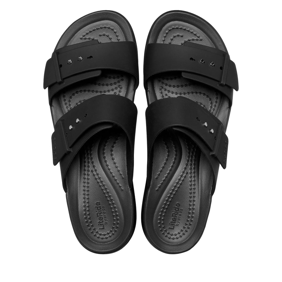 Crocs Чехли Brooklyn Sandal Lowwdg 207431 Черен