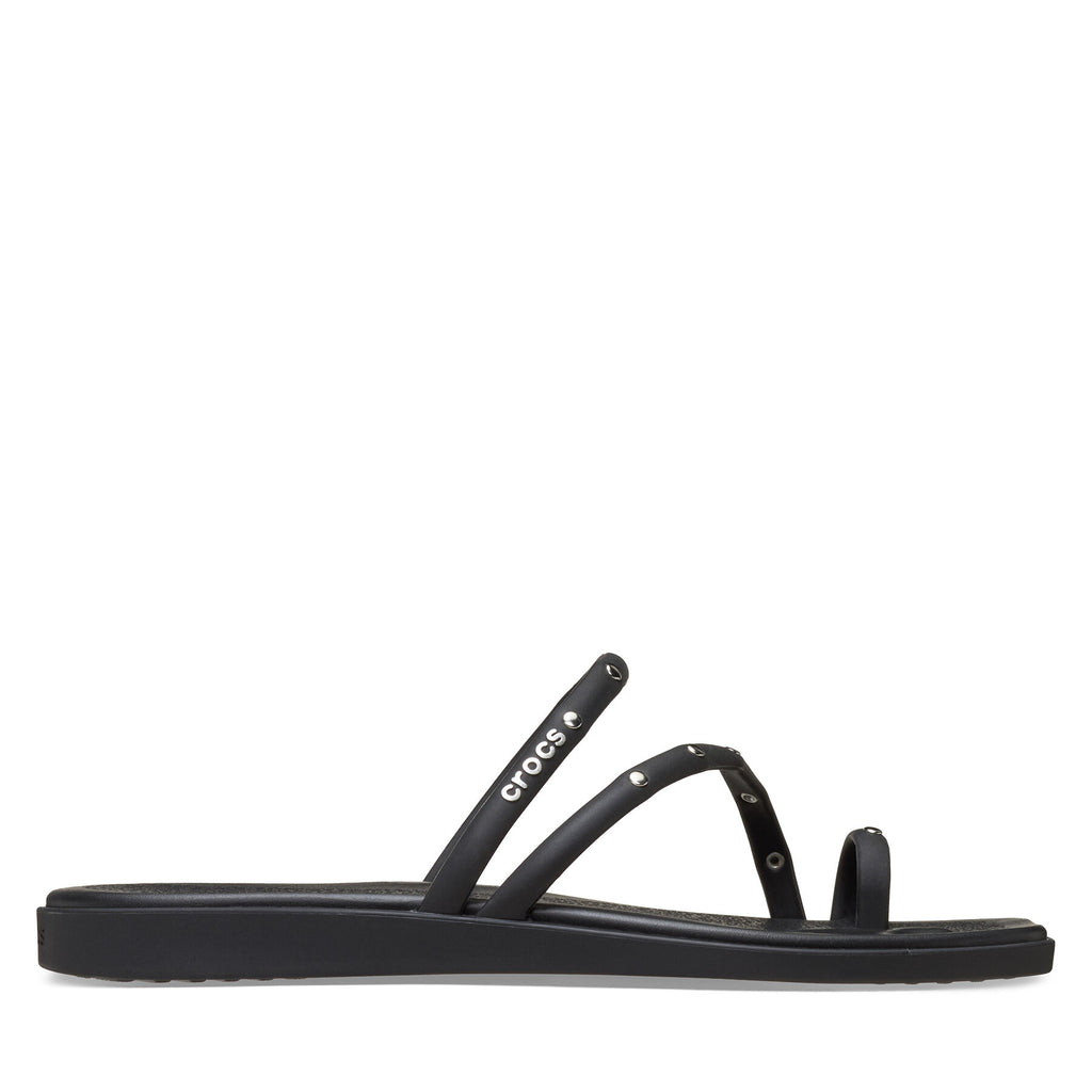 Crocs Джапанки Miami Studded Toe Loop Sandal 211447 Черен