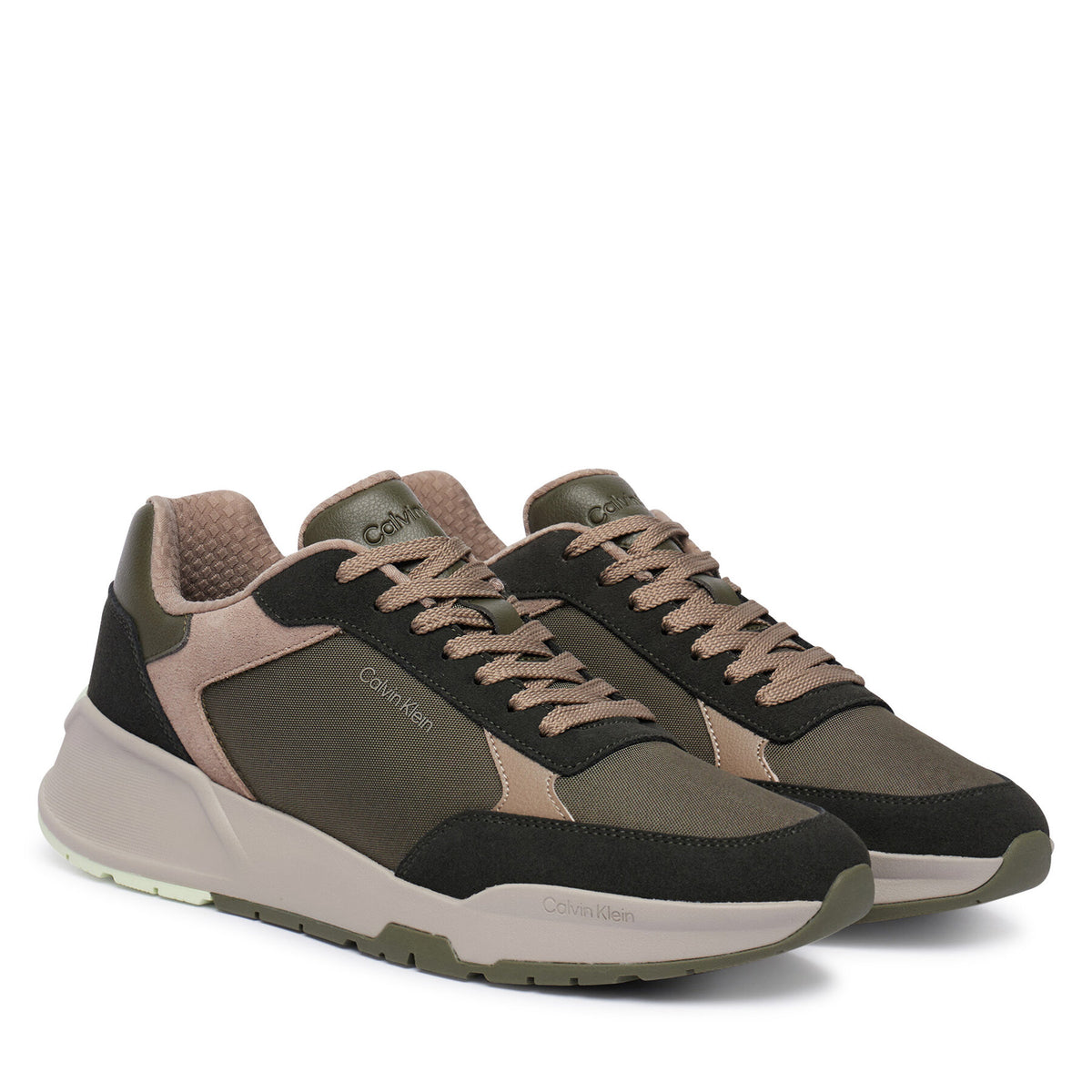 Calvin Klein Сникърси City Runner Laceup Ny-Su HM0HM02308 Каки