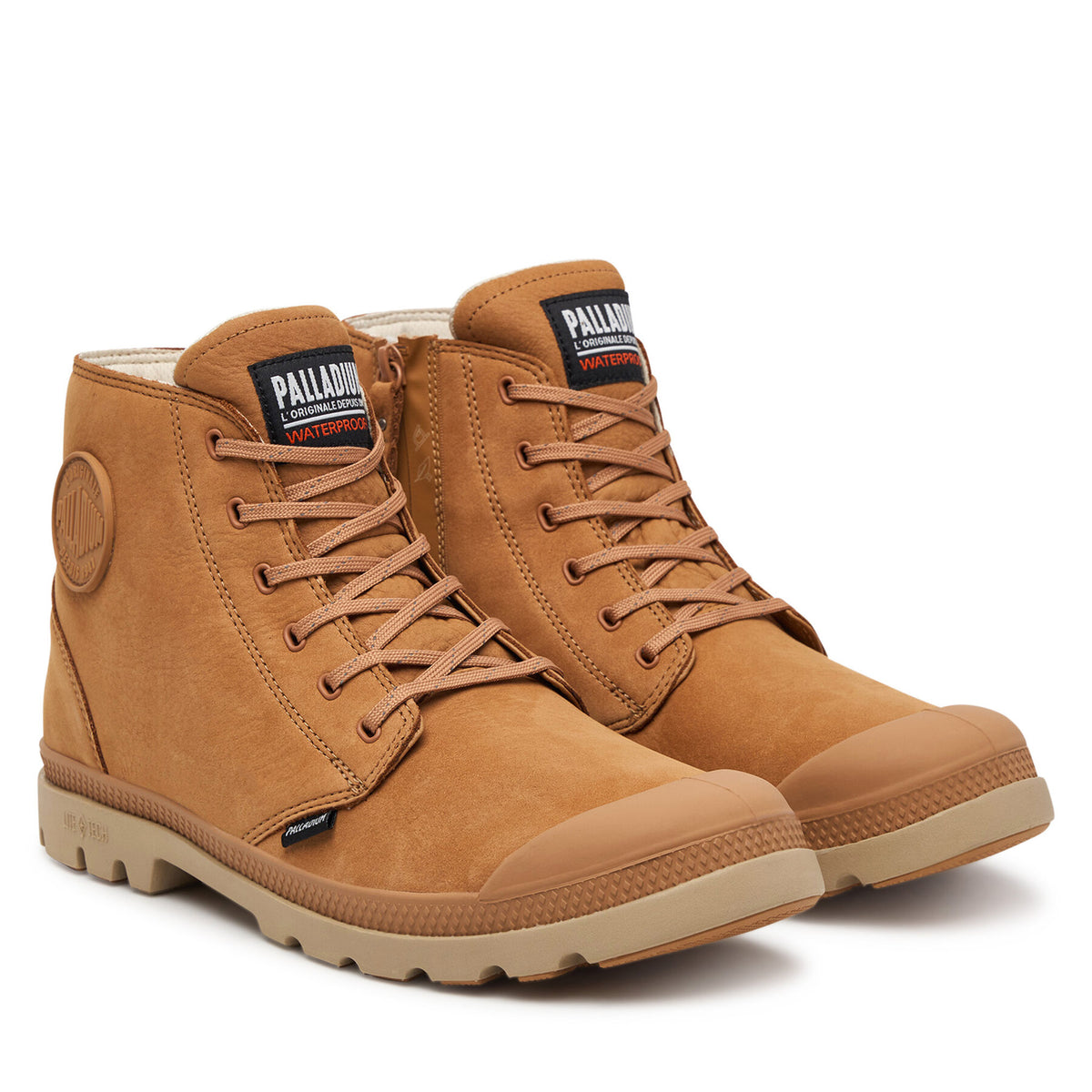 Palladium Туристически oбувки Pampa Lite+ Zip Wp+ 79577-252-M Кафяв