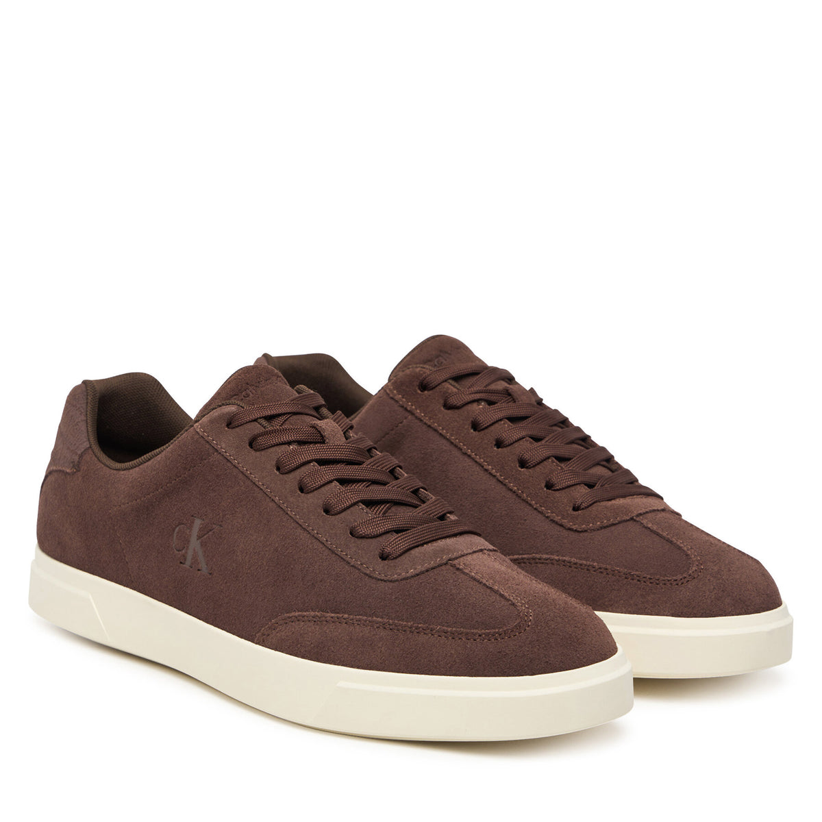 Calvin Klein Сникърси Low Prof Cupsole Laceup Croc Bt HM0HM02285 Кафяв