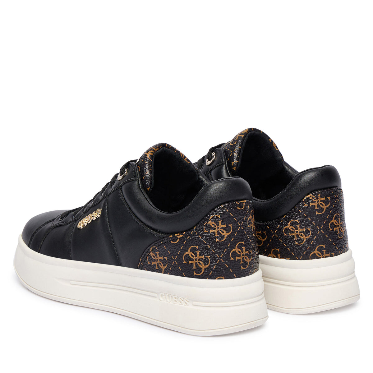 Guess Сникърси FLFWLL PEL12 Черен