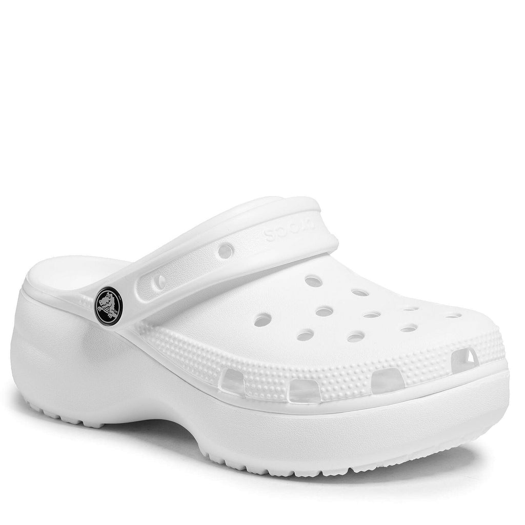 Crocs Чехли Classic Platform Clog W 206750 Бял
