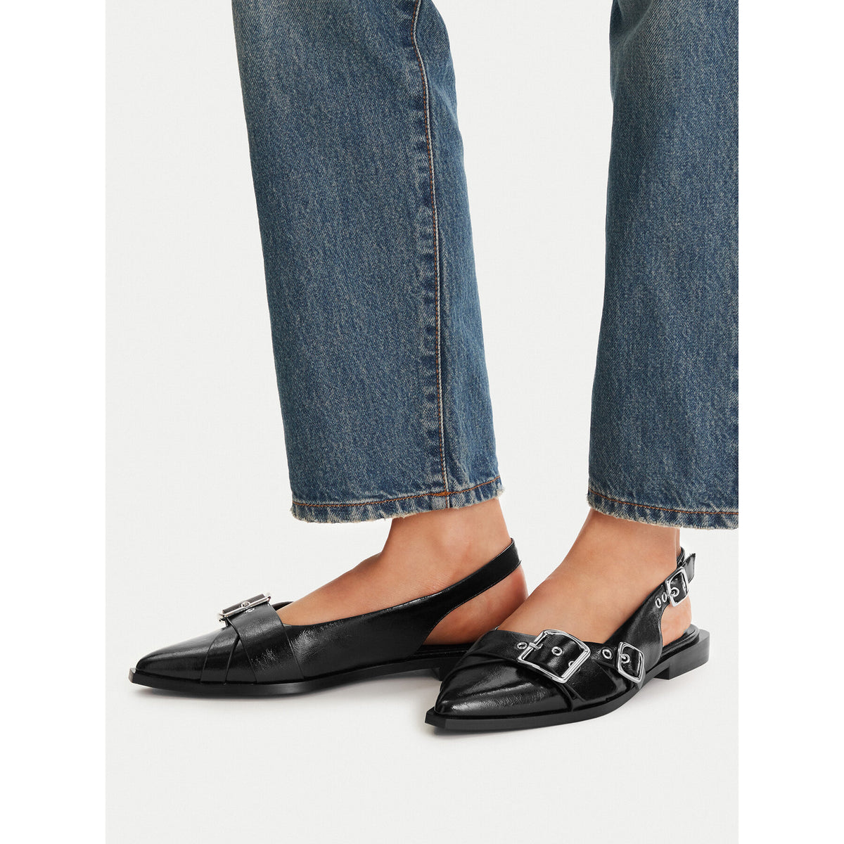 Steve Madden Балеринки SM11003901 Черен