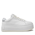 Calvin Klein Jeans Сникърси Bold Flatf Low Mix Ohb YW0YW01632 Бял